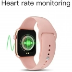 Smartwatch με παλμογράφο και οθόνη αφής FT80 44mm ροζ