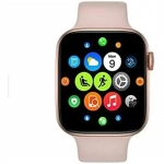 Smartwatch με παλμογράφο και οθόνη αφής FT80 44mm ροζ
