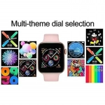 Smartwatch με παλμογράφο και οθόνη αφής FT80 44mm ροζ