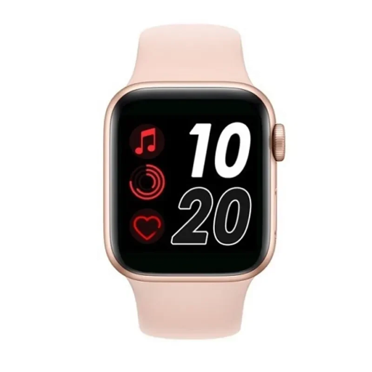 Smartwatch με παλμογράφο και οθόνη αφής T500 Plus ροζ