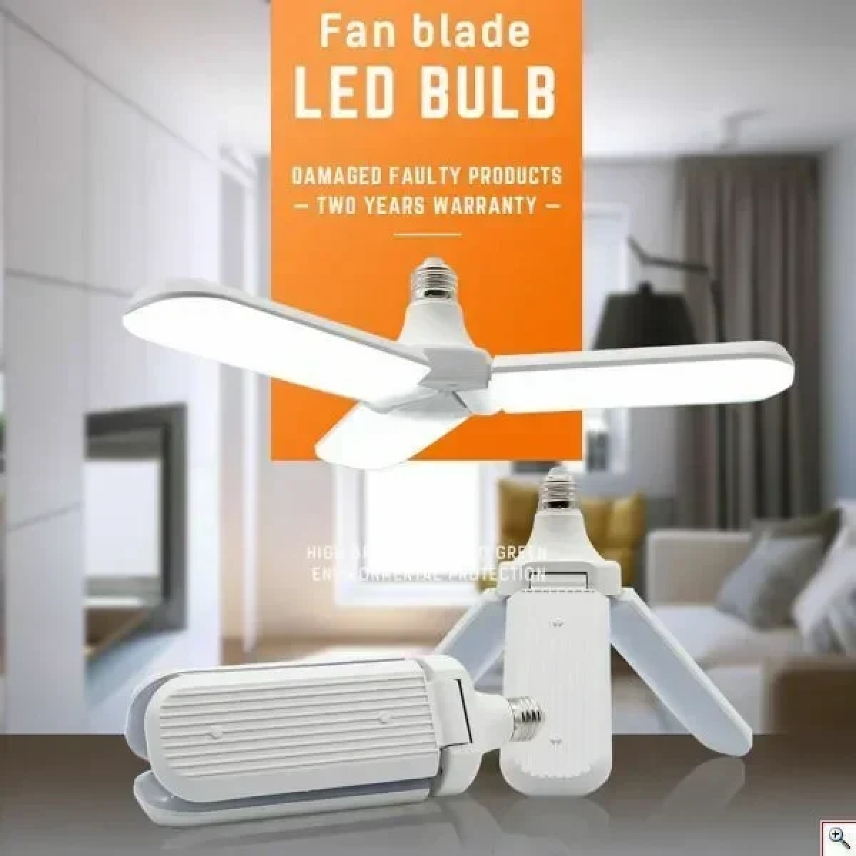 Fan Blade LED Bulb Λάμπα LED για Ντουί E27 Ψυχρό Λευκό 2800lm - Image 2