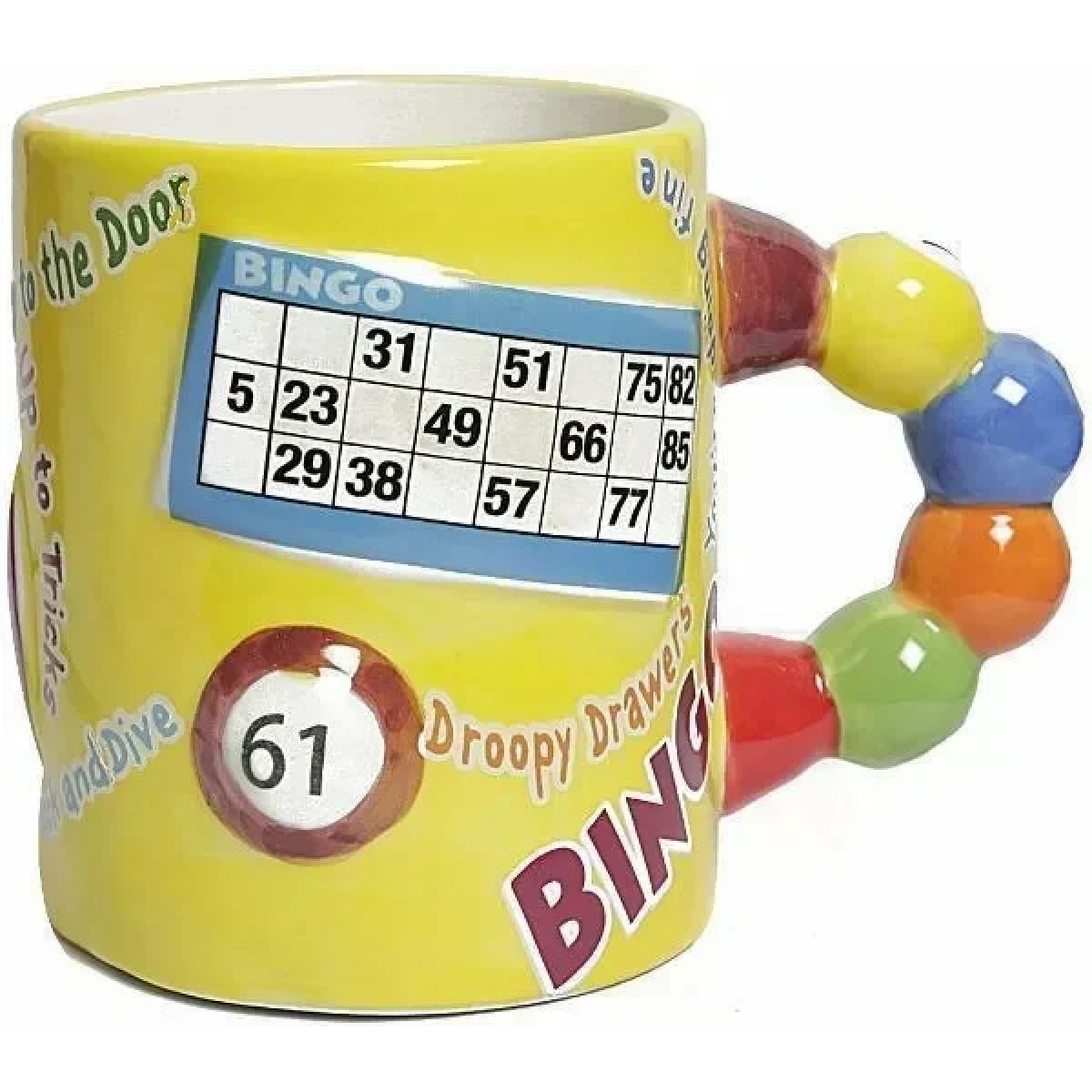 Bingo Κούπα Κεραμική Κίτρινη 350ml - Image 3
