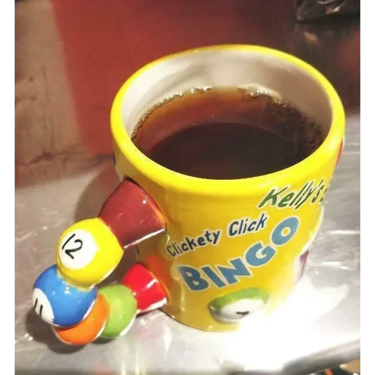 Bingo Κούπα Κεραμική Κίτρινη 350ml - Image 4