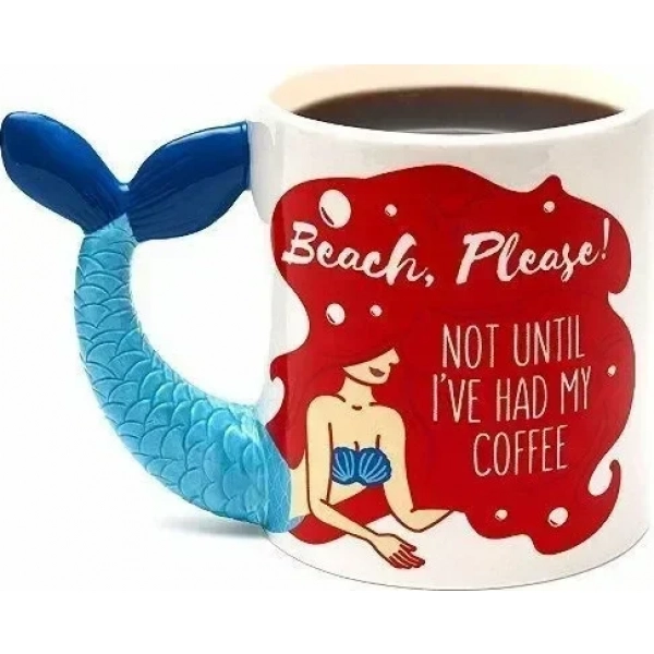Beach Mermaid Tail Κούπα Κεραμική Πολύχρωμη 470ml