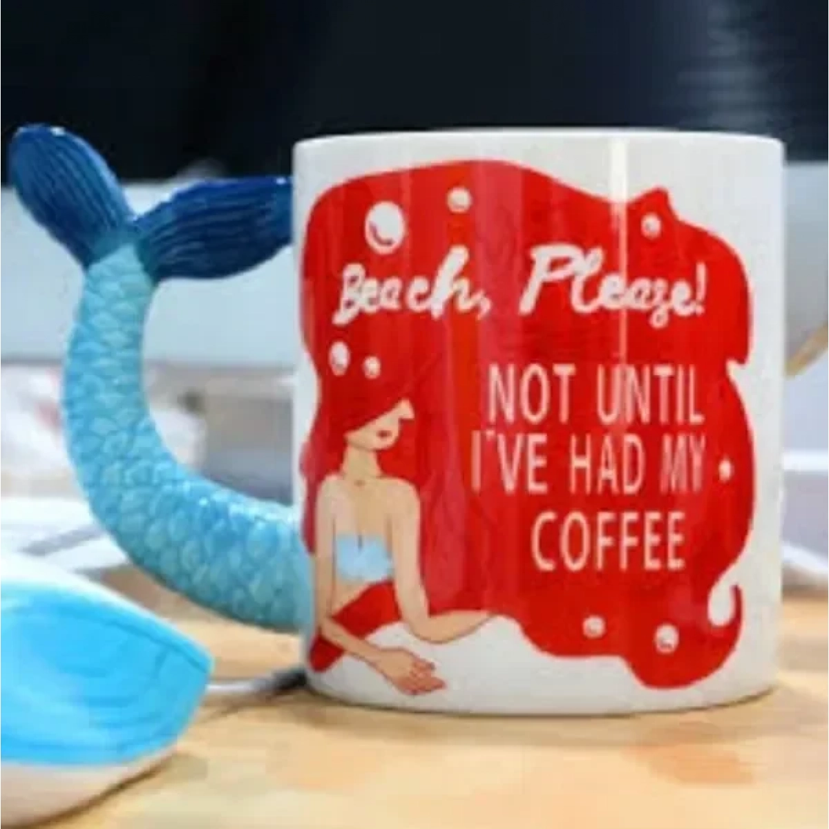 Beach Mermaid Tail Κούπα Κεραμική Πολύχρωμη 470ml - Image 3