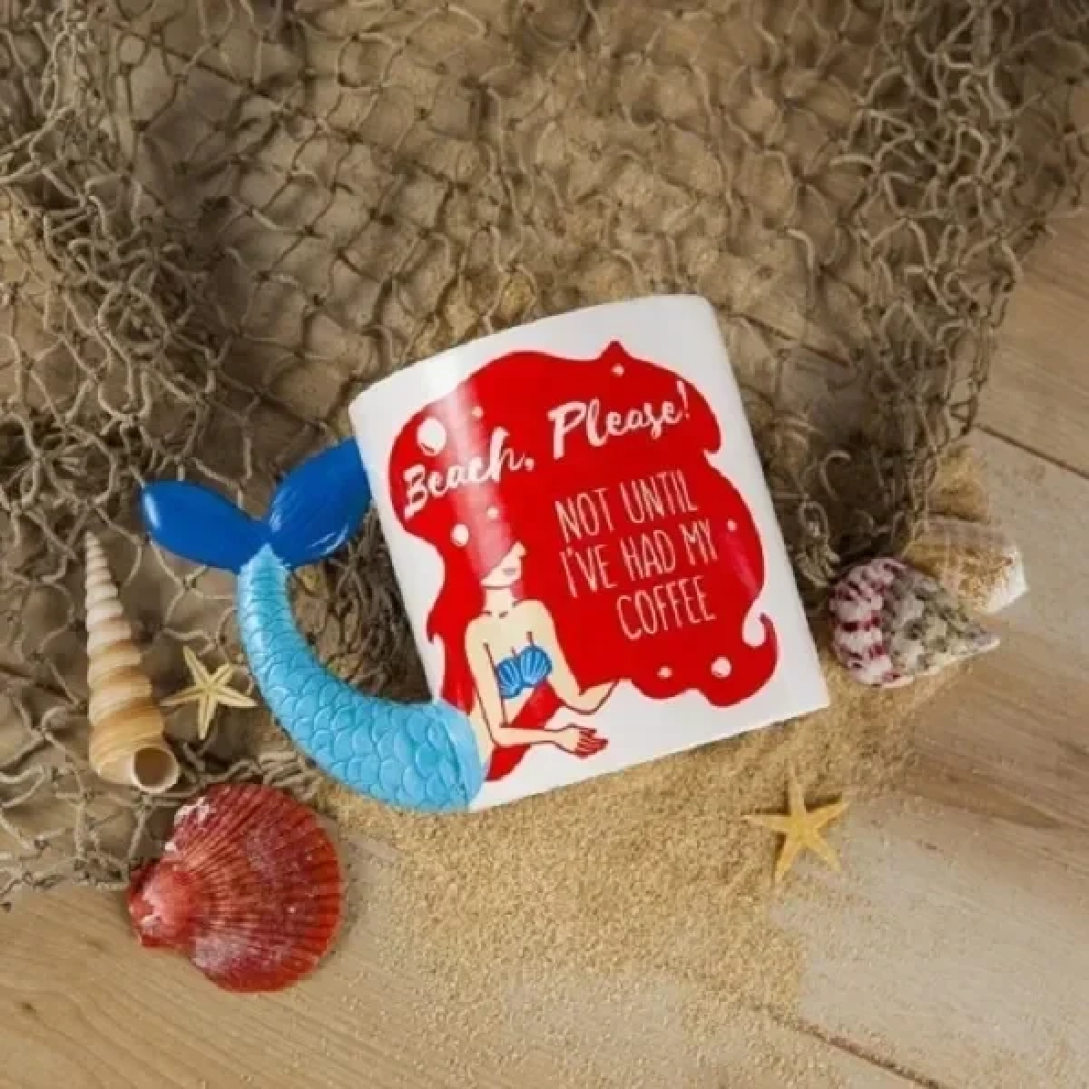 Beach Mermaid Tail Κούπα Κεραμική Πολύχρωμη 470ml - Image 4