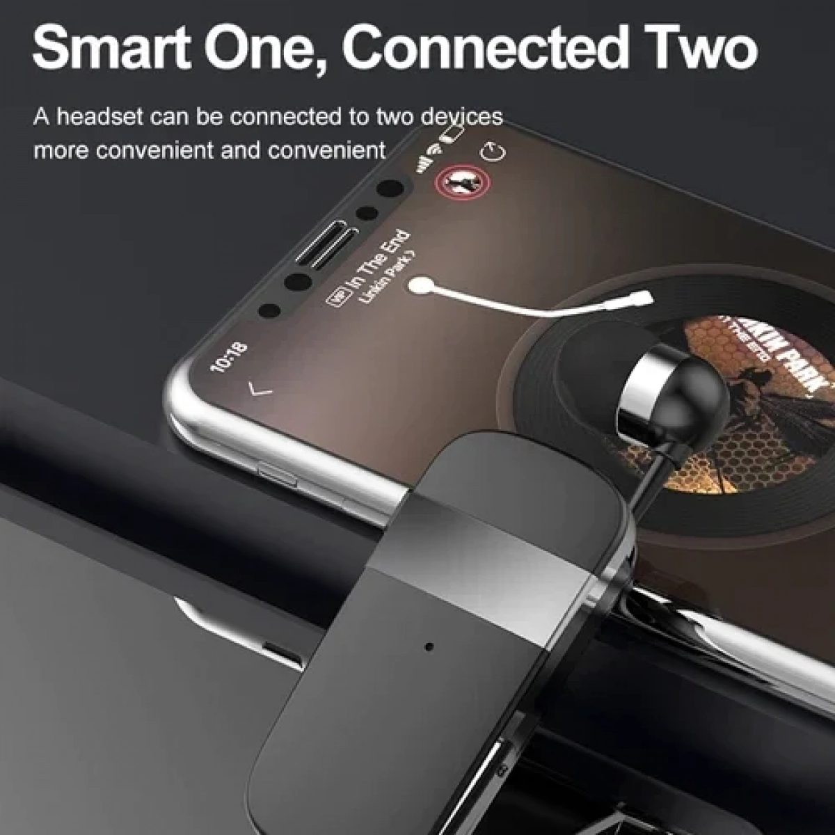 Fineblue K53 In-ear Bluetooth Handsfree Μαύρο