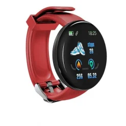 Αδιάβροχο IP67 Smartwatch Ρολόι D18 44mm Activity Tracker Smart Watch - Κόκκινο