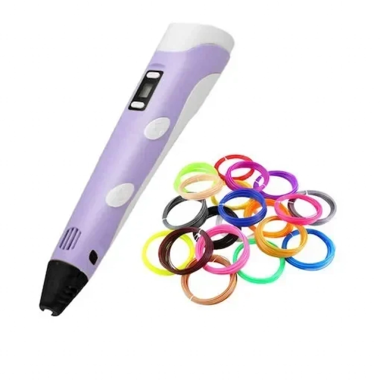 3D Pen Σετ με 10 Επιπλέον Νήματα Εκτύπωσης 41191 ΜΩΒ
