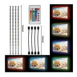 Πλήρες Κιτ Κρυφού Φωτισμού RGB Με USB 4x50cm με Τηλεχειριστήριο για Τηλεοράσεις και Υπολογιστές