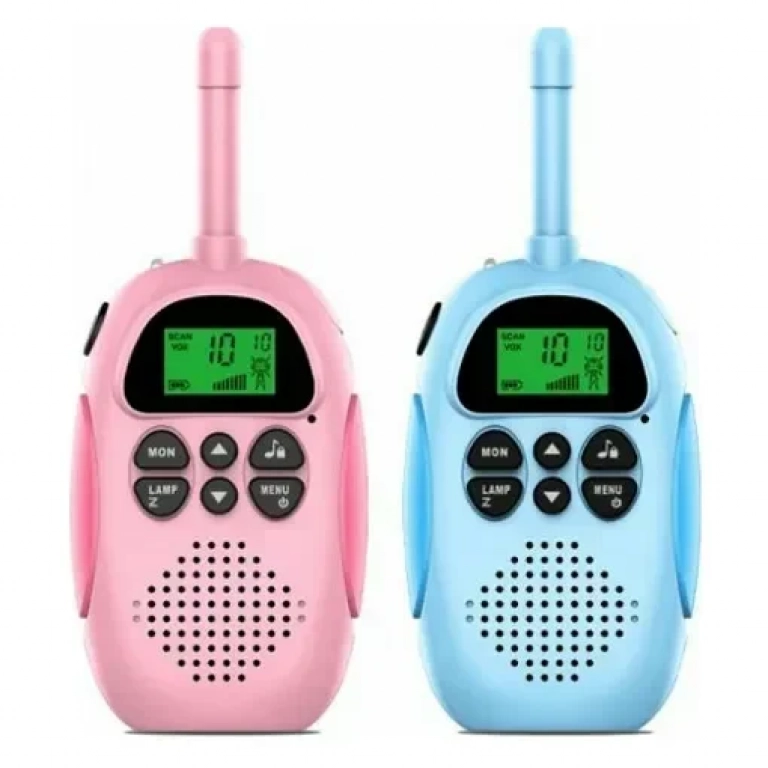 Σετ Παιδικοί Ασύρματοι Πομποδέκτες 2 τεμ – Eνδοεπικοινωνία Walkie Talkie Χρώματος Μπλε- Ροζ Children Intercom S-610