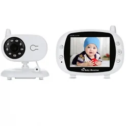 3.5 inch Wireless TFT LCD Video Baby Monitor with Night Vision K32 - OEM