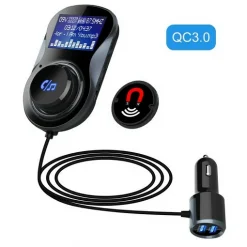 Πομπός FM Transmitter Bluetooth 4.1+EDR Με Θύρα Ταχείας Φόρτισης QC3.0 – BC30BQ