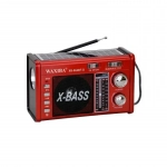 XB-864 Φορητό Ραδιόφωνο Ηλιακό με Bluetooth Κόκκινο