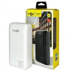 KLGO KP-88 Power Bank Premium Φορητός Φορτιστής 30000mah Λευκό