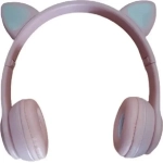 Andowl Ασύρματα/Ενσύρματα On Ear Ακουστικά Q-EM51 Ροζ