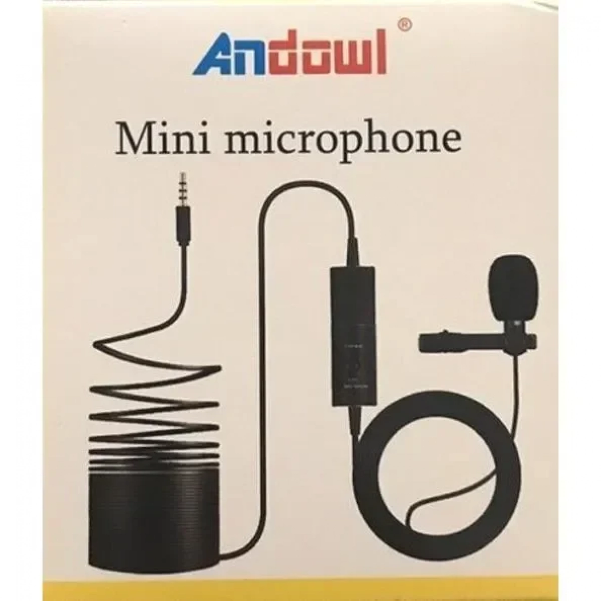 Andowl Electret Μικρόφωνο με Βύσμα 3.5mm Q955S Πέτου για Κάμερα