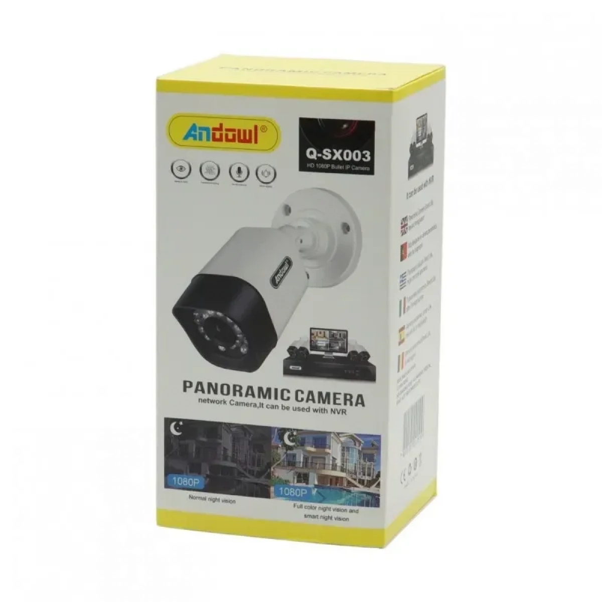 ANDOWL IP ΚΑΜΕΡΑ 1080P ΑΔΙΑΒΡΟΧΗ Q-SX003