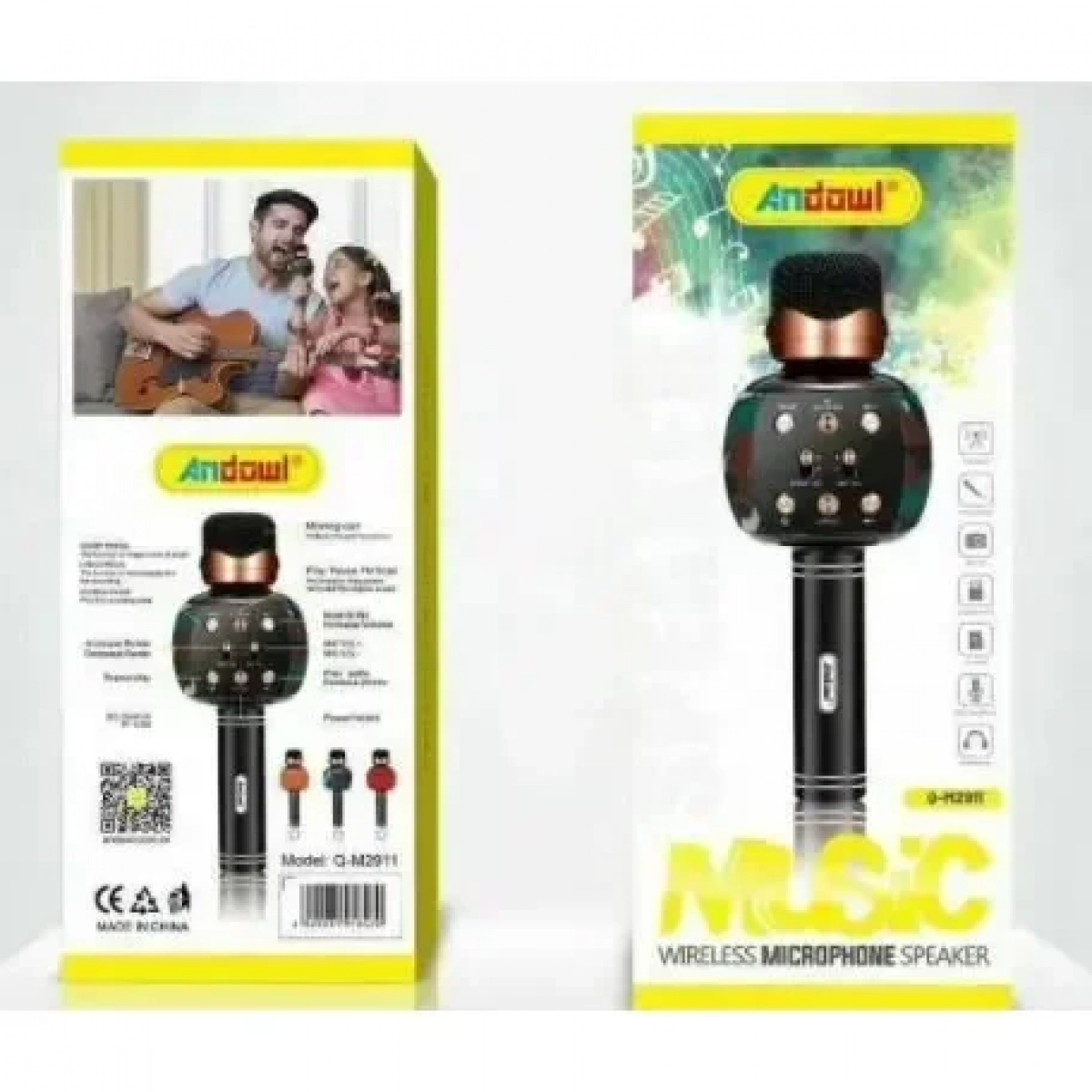 ANDOWL MUSIC WIRELESS MICROPHONE SPEAKER Q-M2911 CAMO
