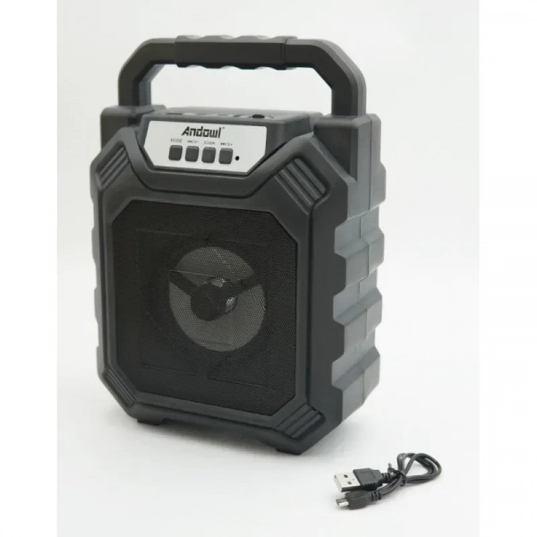 Andowl Q-L688B Ηχείο Bluetooth 5W με Ραδιόφωνο και 4 ώρες Λειτουργίας Black
