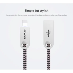 Awei CL-20 Braided USB to Lightning Cable Ασημί 1m (MM040493476) - Image 6