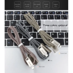 Awei CL-20 Braided USB to Lightning Cable Ασημί 1m (MM040493476) - Image 7