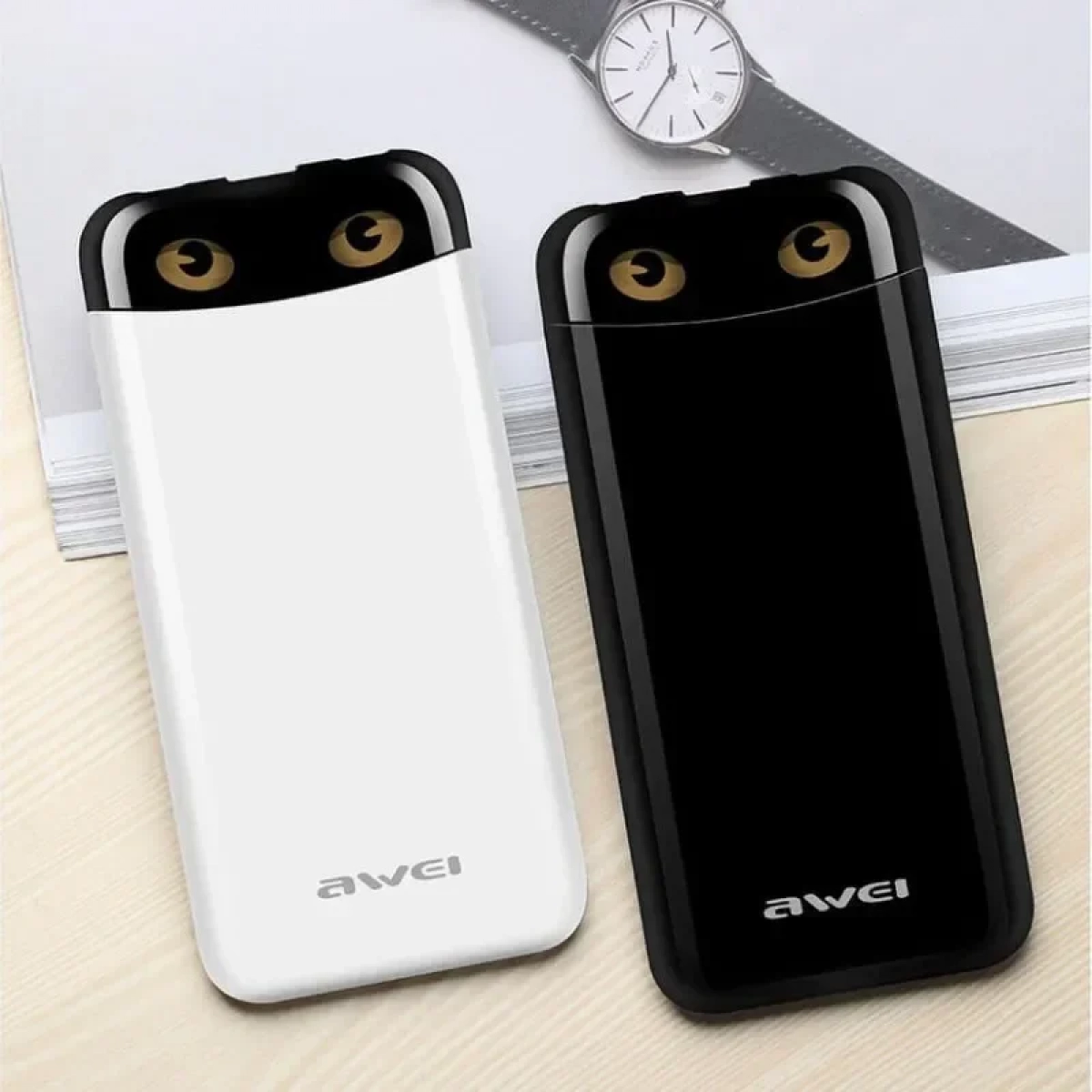 Awei P68K 10000mAh Μαύρο