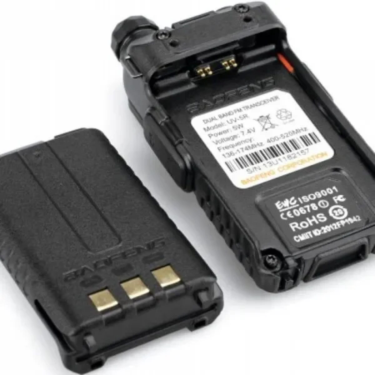 Baofeng UV-5R Και Μικροακουστικό Ασύρματος Πομποδέκτης UHF/VHF 5.8W