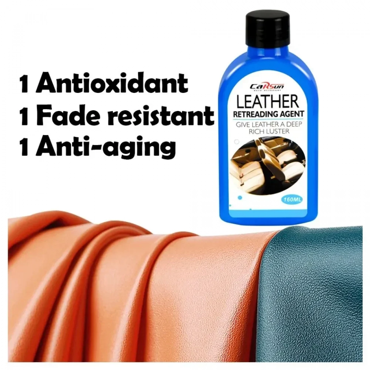 Carsun Σετ Καθαρισμού & Γυαλίσματος Δέρματος 160ml - Photo3