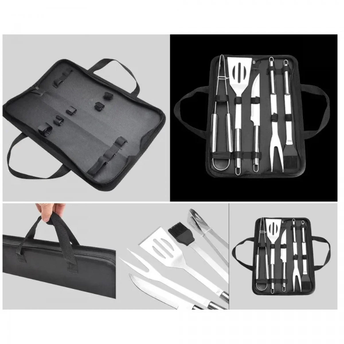 Εργαλεία Μπάρμπεκιου Σε Θήκη Μεταφοράς 5 Τεμάχια 16179-17 - Photo4