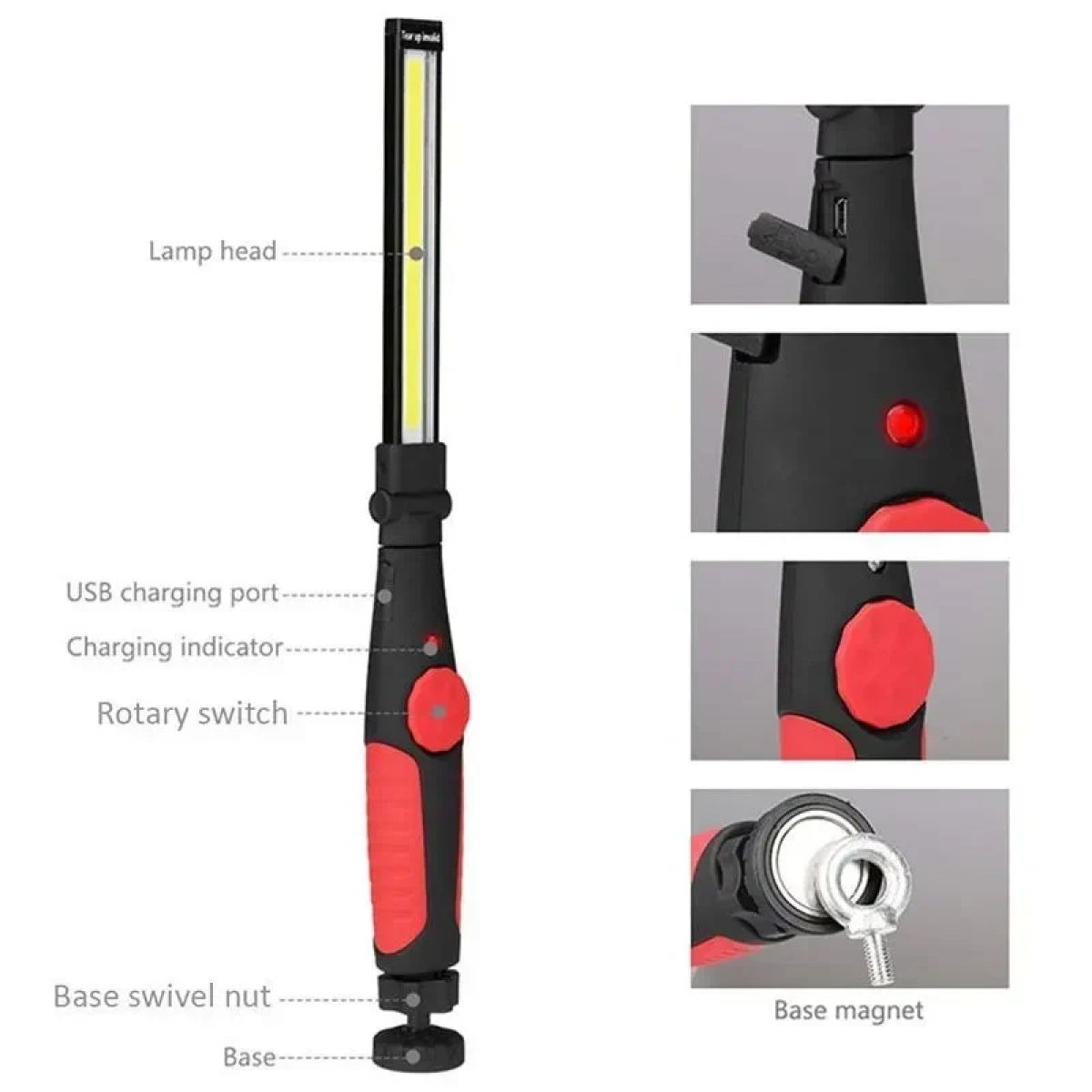ΦΑΚΟΣ ΕΡΓΑΣΙΑΣ ΜΕ USB ΠΤΥΣΣΟΜΕΝΟΣ 40Χ22CM 30052-10 Κόκκινο