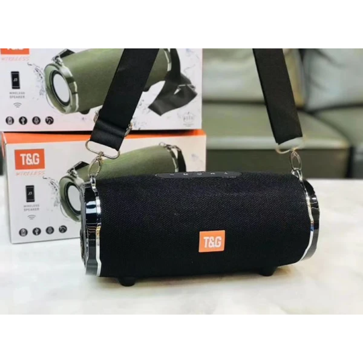Φορητό Bluetooth Ηχείο 30W με IPX5, FM Radio, TF Card, USB & AUX T&G TG-187 - Image 7