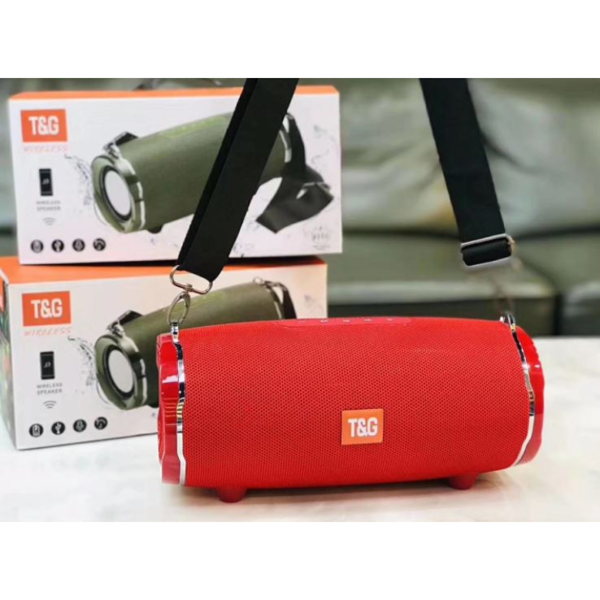 Φορητό Bluetooth Ηχείο 30W με IPX5, FM Radio, TF Card, USB & AUX T&G TG-187 - Image 8