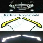 Φώτα Ημέρας Τύπου Mercedes Benz LED COB 6500Κ Λευκό Σετ 2τμχ CO