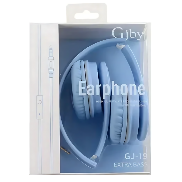 GJ-19 Ενσύρματα On Ear Ακουστικά Μπλε