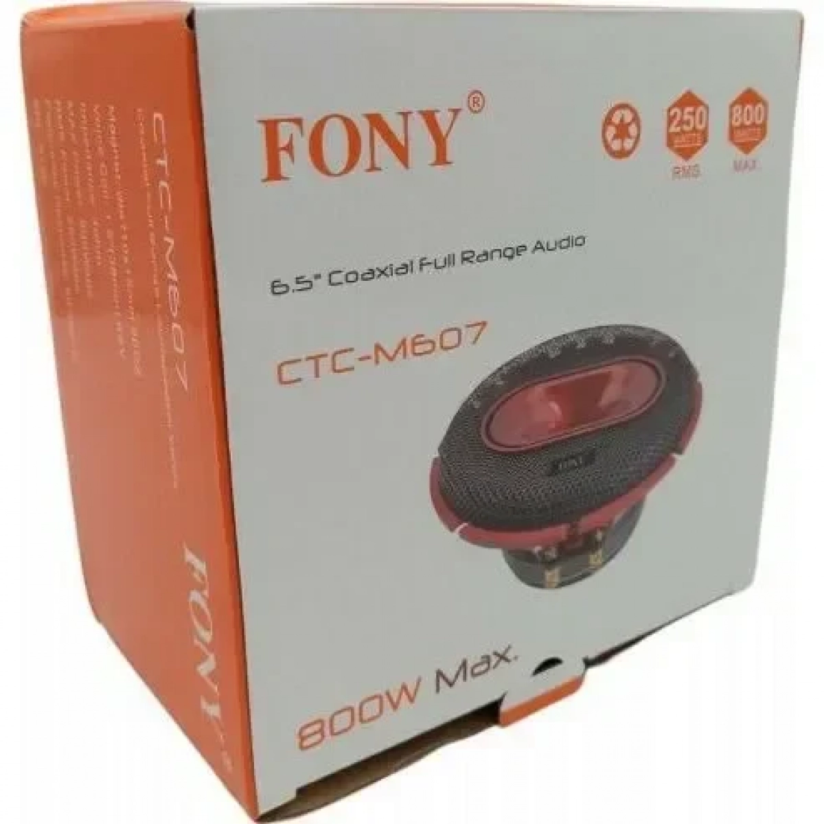 Ηχείο Αυτοκινήτου 800W 165x100mm Fony CTC-M607 - Κόκκινο