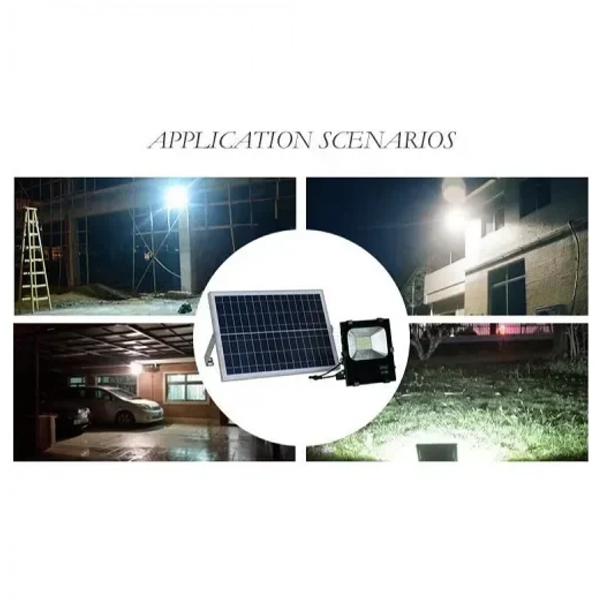Ηλιακός προβολέας αδιάβροχος 100W με φωτοβολταϊκό πάνελ τηλεκοντρόλ και χρονοδιακόπτη FO-88100 - Image 4