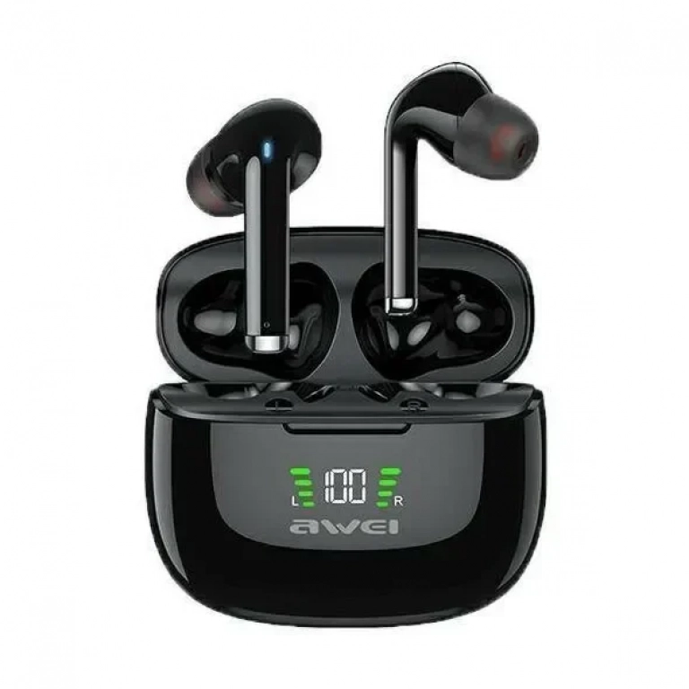 Awei TWS TA8 Earbud Bluetooth Handsfree Μαύρο