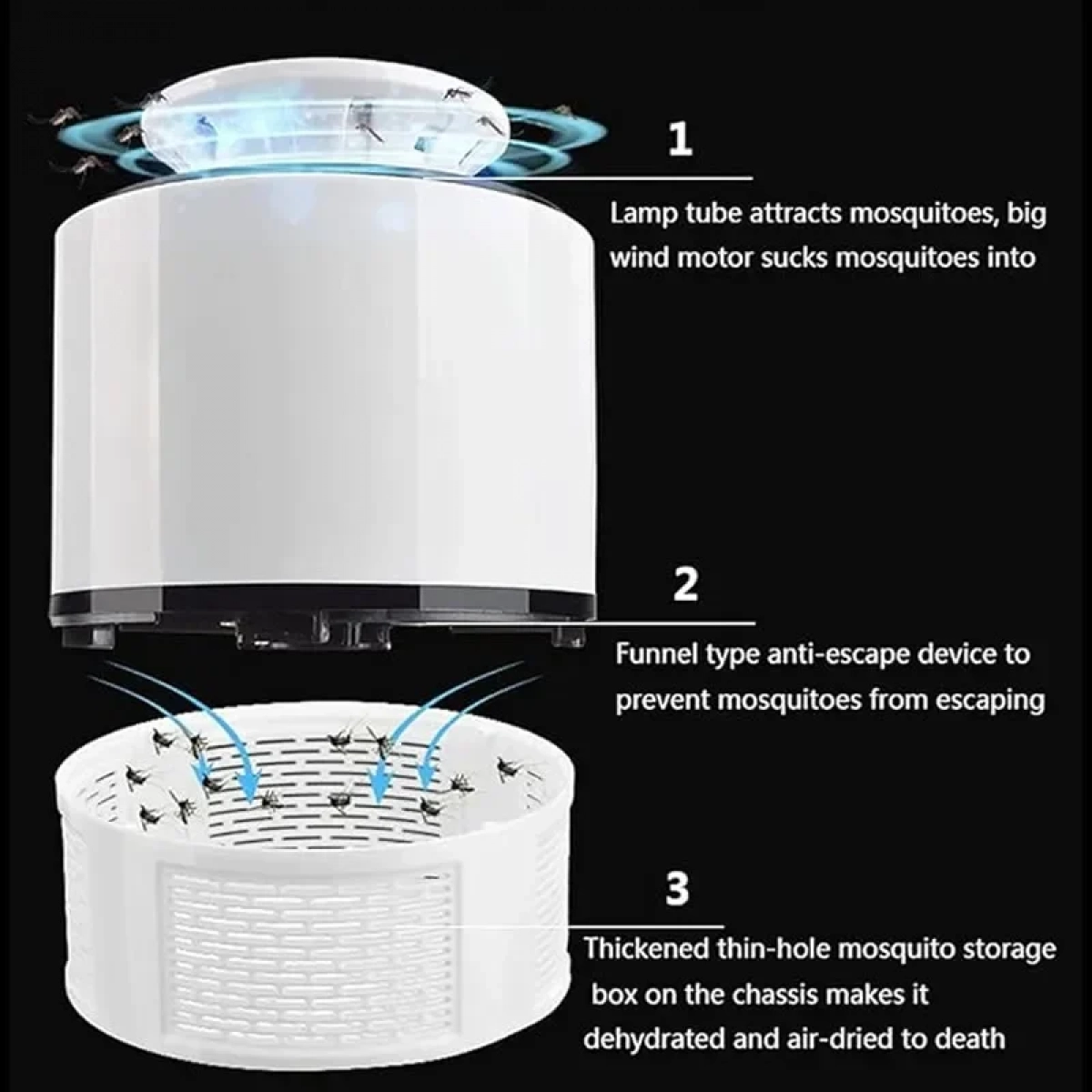 NOVA MOSQUITO KILLER LAMP NV-818 ΑΣΠΡΟ