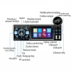 MP5 Player Ηχοσύστημα Αυτοκινήτου Universal 1DIN (Bluetooth/USB/AUX) με Οθόνη 4" 4051AI OEM