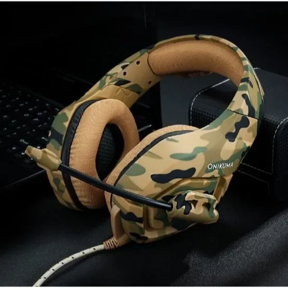 ONIKUMA K1B Gaming Ακουστικά Με Μικρόφωνο (3.5mm) (Παραλλαγής Καφέ) - Image 3