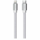 Remax Kerolla Braided / Flat USB 2.0 Cable USB-C male - Lightning Λευκό 2m (RC-094C)