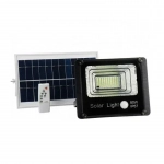 Στεγανός Ηλιακός Προβολέας LED 80W Ψυχρό Λευκό με Αισθητήρα Κίνησης, Φωτοκύτταρο και Τηλεχειριστήριο IP67 JD-80W W719