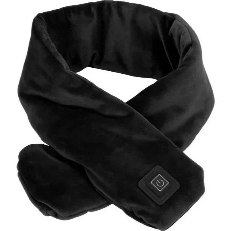 Θερμαινόμενο Κασκόλ Λαιμού + 3000 mAh Power Bank / Smart Heating Scarf Neck Wrap Black (oem)
