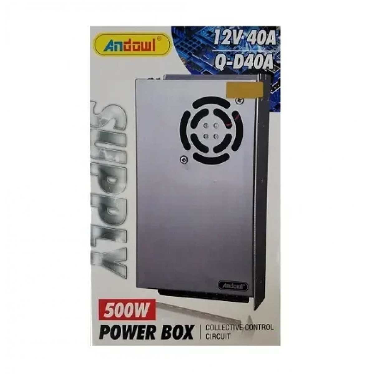 Τροφοδοτικό LED 12V 500W Μεταλλικό Andowl Q-D40A - Image 2