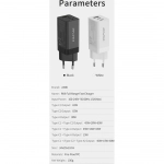 Awei Φορτιστής Χωρίς Καλώδιο με Θύρα USB-A και 2 Θύρες USB-C 65W Power Delivery Μαύρος (PD9)