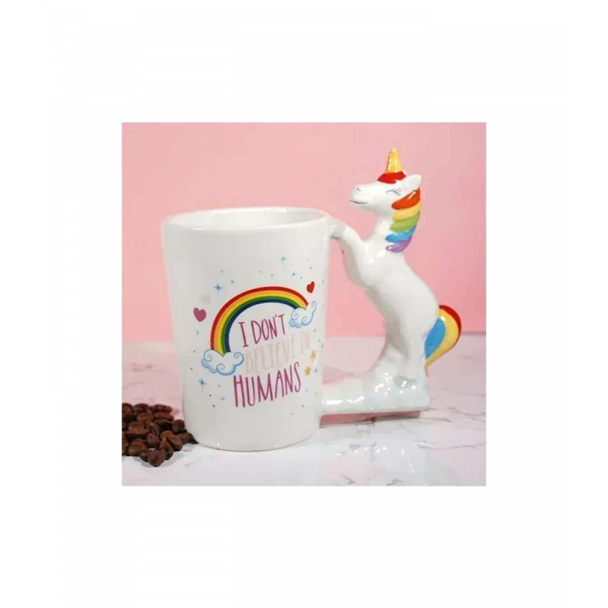 Unicorn Κούπα Κεραμική Πολύχρωμη 300ml - Image 3