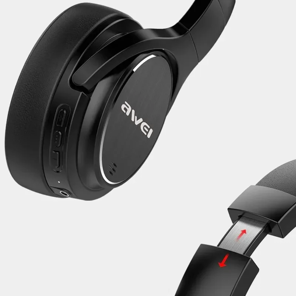Awei A950BL Ασύρματα/Ενσύρματα Over Ear Ακουστικά Μαύρα