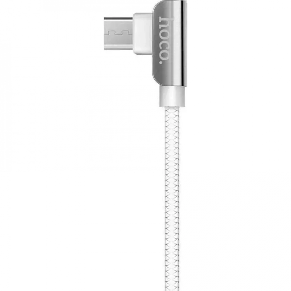 Hoco Braided USB 2.0 to micro USB Cable Λευκό 1.2m (U42)
