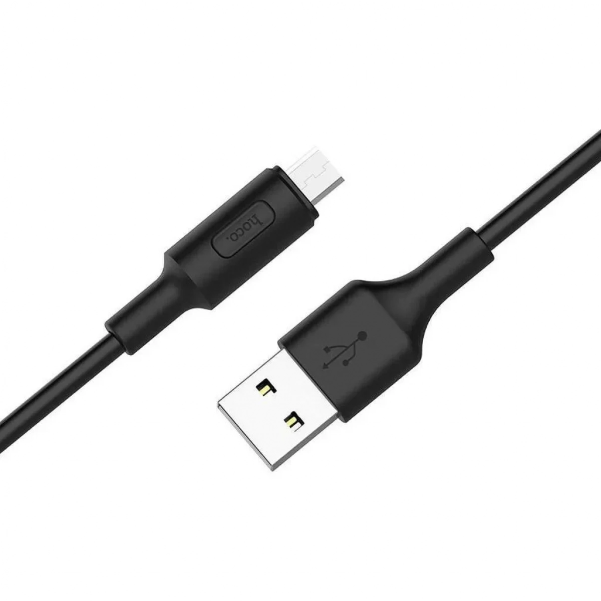 Hoco Regular USB 2.0 to micro USB Cable Μαύρο 1m (X25 Soarer)